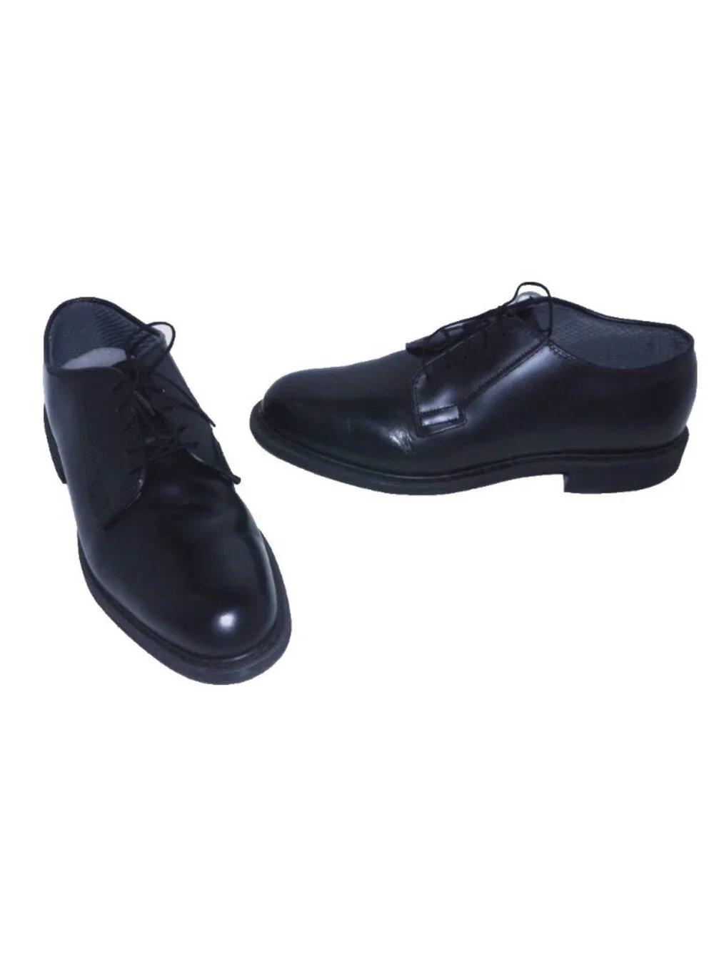 Capps black leather dress work shoes oil resistant Vibram soles 90258 Mens 10.5D